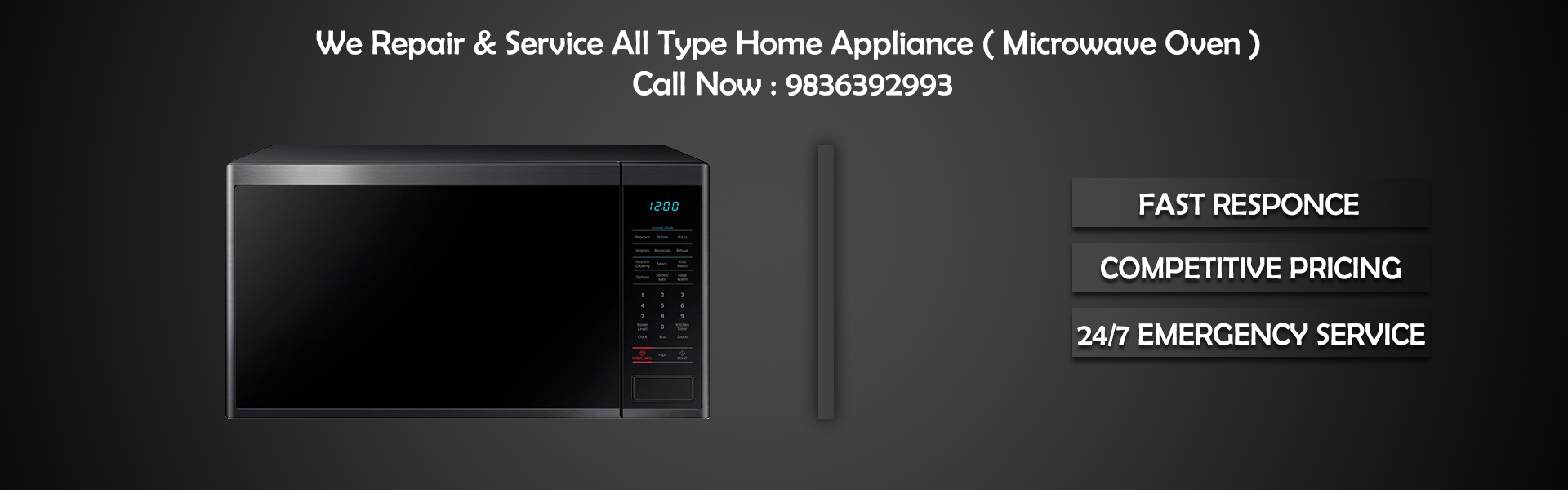 Customer Care North Microwave Oven Repair & Services Banner